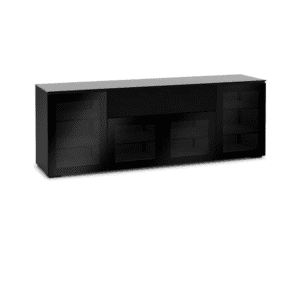 Salamander Designs Oslo 345 AV Cabinet C/OS345/BG Black Glass (Open Box)