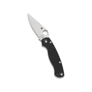 Spyderco C81GP2 Para Military 2 Signature Knife with 3.42″ CPM S45VN Steel Blade (Black)