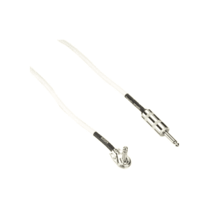 Fender Hendrix Voodoo Child Coiled Instrument Cable, with Limited, Straight/Angle (White/30ft)